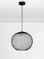Preview: Nova Luce LED Pendelleuchte Kinetic 19W warmweiss 3000K Schwarz Metall Ø40cm 9620152