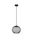 Preview: Nova Luce LED Pendelleuchte Kinetic 12W warmweiss 3000K Schwarz Metall Ø30cm 9620153