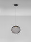 Preview: Nova Luce LED Pendelleuchte Kinetic 12W warmweiss 3000K Schwarz Metall Ø30cm 9620153