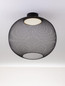 Preview: Nova Luce LED Deckenleuchte Kinetic 24W warmweiss 3000K Schwarz Metall Ø50cm 9620154