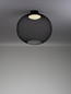 Preview: Nova Luce LED Deckenleuchte Kinetic 24W warmweiss 3000K Schwarz Metall Ø50cm 9620154