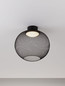 Preview: Nova Luce LED Deckenleuchte Kinetic 19W warmweiss 3000K Schwarz Metall Ø40cm 9620155