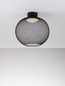 Preview: Nova Luce LED Deckenleuchte Kinetic 19W warmweiss 3000K Schwarz Metall Ø40cm 9620155