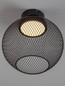 Preview: Nova Luce LED Deckenleuchte Kinetic 12W warmweiss 3000K Schwarz Metall Ø30cm 9620156