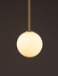 Preview: Nova Luce Pendelleuchte Savoy G9 Gold Schwarz Opal Glas Metall Ø11cm 9620157