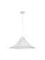 Preview: Nova Luce Pendelleuchte Oket E27 Weiß Metall Seide Ø65cm 9620166