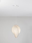 Preview: Nova Luce Pendelleuchte Esperia E27 Weiß Metall Seide Ø53cm 9620170