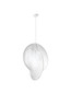 Preview: Nova Luce Pendelleuchte Esperia E27 Weiß Metall Seide Ø62cm 9620171