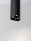 Preview: Nova Luce LED Deckenleuchte Etho 6W warmweiss 3000K Schwarz Aluminium 15x5cm 9695101