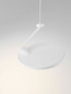 Preview: Nova Luce LED Pendelleuchte Opi schwenkbar 14W warmweiss 3000K Weiß Aluminium Ø20cm 9695112