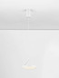 Preview: Nova Luce LED Pendelleuchte Opi schwenkbar 14W warmweiss 3000K Weiß Aluminium Ø20cm 9695112