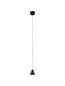 Preview: Nova Luce LED Pendelleuchte Irmos 5W warmweiss 3000K Schwarz Aluminium Ø6cm 9695113