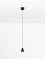 Preview: Nova Luce LED Pendelleuchte Irmos 5W warmweiss 3000K Schwarz Aluminium Ø6cm 9695113