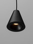 Preview: Nova Luce LED Pendelleuchte Irmos 5W warmweiss 3000K Schwarz Aluminium Ø6cm 9695113