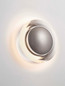 Preview: Nova Luce LED Wandleuchte Airida 8W warmweiss 3000K Schwarznickel Aluminium Ø17cm 9695115