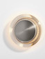Preview: Nova Luce LED Wandleuchte Airida 8W warmweiss 3000K Schwarznickel Aluminium Ø17cm 9695115