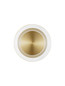Preview: Nova Luce LED Wandleuchte Airida 8W warmweiss 3000K Messinggold Aluminium Ø17cm 9695116
