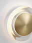 Preview: Nova Luce LED Wandleuchte Airida 8W warmweiss 3000K Messinggold Aluminium Ø17cm 9695116