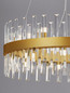 Preview: Nova Luce Pendelleuchte Crown 18-flammig 18xG9 Gold Metall Kristall Ø75cm 9695118