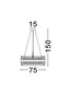 Preview: Nova Luce Pendelleuchte Crown 18-flammig 18xG9 Gold Metall Kristall Ø75cm 9695118