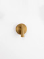 Preview: Nova Luce LED Wandleuchte Tico schwenkbar 3W warmweiss 3000K Gold Aluminium Ø10cm 9695148