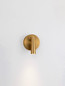 Preview: Nova Luce LED Wandleuchte Tico schwenkbar 3W warmweiss 3000K Gold Aluminium Ø10cm 9695148