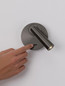 Preview: Nova Luce LED Wandleuchte Tico schwenkbar 3W warmweiss 3000K Schwarznickel Aluminium Ø10cm 9695149