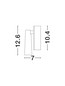 Preview: Nova Luce LED Wandleuchte Tico schwenkbar 3W warmweiss 3000K Schwarznickel Aluminium Ø10cm 9695149