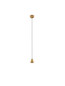 Preview: Nova Luce LED Pendelleuchte Irmos 5W warmweiss 3000K Gold Aluminium Ø6cm 9695154