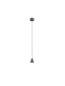 Preview: Nova Luce LED Pendelleuchte Irmos 5W warmweiss 3000K Schwarznickel Aluminium Ø6cm 9695155