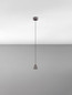 Preview: Nova Luce LED Pendelleuchte Irmos 5W warmweiss 3000K Schwarznickel Aluminium Ø6cm 9695155