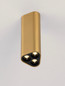Preview: Nova Luce LED Deckenleuchte Etho 6W warmweiss 3000K Gold Aluminium 15x5cm 9695156
