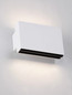 Preview: Nova Luce LED Wandleuchte Oti 10W warmweiss 3000K Weiß Aluminium 11x8cm 9695162