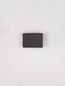 Preview: Nova Luce LED Wandleuchte Oti 10W warmweiss 3000K Schwarz Aluminium 11x8cm 9695163