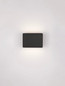 Preview: Nova Luce LED Wandleuchte Oti 10W warmweiss 3000K Schwarz Aluminium 11x8cm 9695163