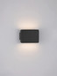 Preview: Nova Luce LED Wandleuchte Oti 10W warmweiss 3000K Schwarz Aluminium 11x8cm 9695163