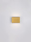Preview: Nova Luce LED Wandleuchte Oti 10W warmweiss 3000K Gold Aluminium 11x8cm 9695164