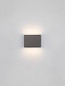 Preview: Nova Luce LED Wandleuchte Oti 10W warmweiss 3000K Schwarznickel Aluminium 11x8cm 9695165