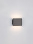Preview: Nova Luce LED Wandleuchte Oti 10W warmweiss 3000K Schwarznickel Aluminium 11x8cm 9695165