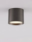Preview: Nova Luce LED Deckenleuchte Ziare 10W warmweiss 3000K Schwarz Nickel Aluminium Ø10cm 9695167