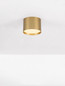 Preview: Nova Luce LED Deckenleuchte Ziare 17W warmweiss 3000K Gold Aluminium Ø12cm 9695168