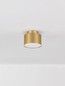 Preview: Nova Luce LED Deckenleuchte Ozen 16W warmweiss 3000K Gold Aluminium Ø11cm 9695170