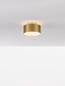 Preview: Nova Luce LED Deckenleuchte Ozen 24W warmweiss 3000K Gold Aluminium Ø14cm 9695172