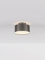Preview: Nova Luce LED Deckenleuchte Ozen 24W warmweiss 3000K Schwarznickel Aluminium Ø14cm 9695173
