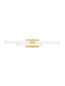 Preview: Nova Luce LED Wandleuchte Atom 14W neutralweiss 4000K IP44 Gold Aluminium 60x9cm 9695267
