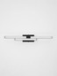 Preview: Nova Luce LED Wandleuchte Atom 14W neutralweiss 4000K IP44 Schwarz Aluminium 60x9cm 9695269