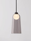 Preview: Nova Luce LED Pendelleuchte Dione 5W warmweiss 3000K Rauchgrau Schwarz Aluminium Stahl Ø10cm 9695270