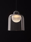 Preview: Nova Luce LED Pendelleuchte Dione 5W warmweiss 3000K Rauchgrau Schwarz Aluminium Stahl Ø14cm 9695271