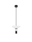 Preview: Nova Luce LED Pendelleuchte Anafi 8W warmweiss 3000K Schwarz Stahl Aluminium Ø22cm 9695276