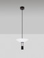 Preview: Nova Luce LED Pendelleuchte Anafi 8W warmweiss 3000K Schwarz Stahl Aluminium Ø22cm 9695276